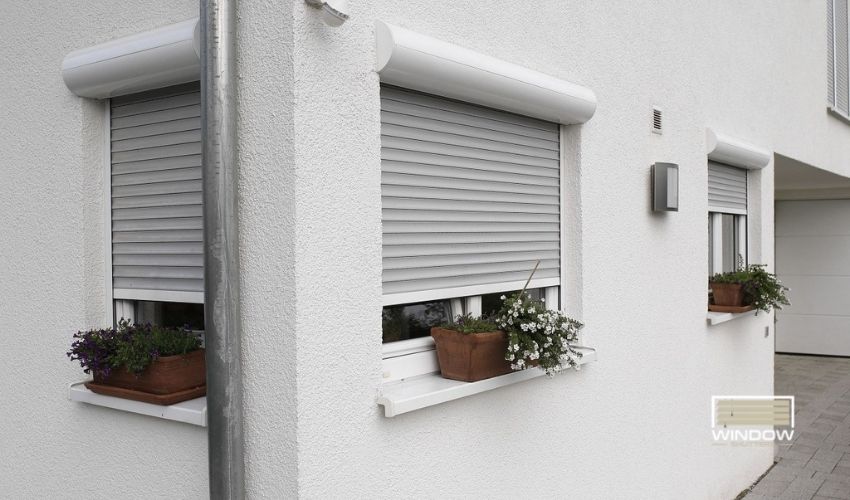 Louvered Style Exterior Shutter For Windows